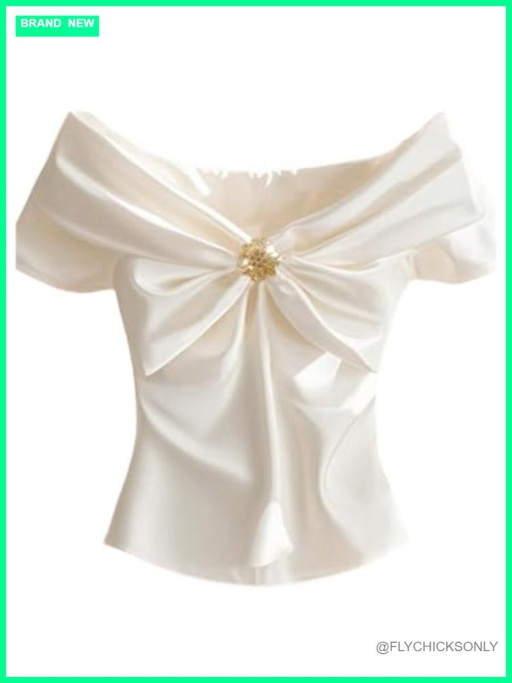 Satin Silk Bow Blouse Short Sleeve V Neck Dressy Business Casual Ruched Top